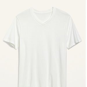 NWT OLD NAVY Soft-Washed V-Neck T-Shirt Color: Bright White SIZE MEDIUM